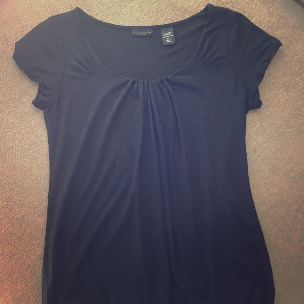 Basic Black Cotton Blouse